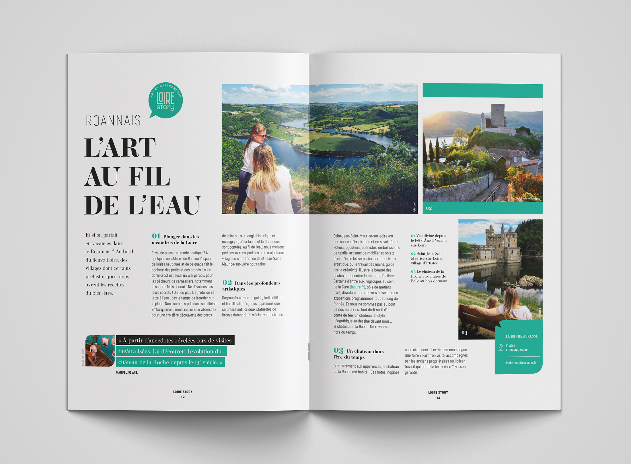 design editorial du magazine Loire Story